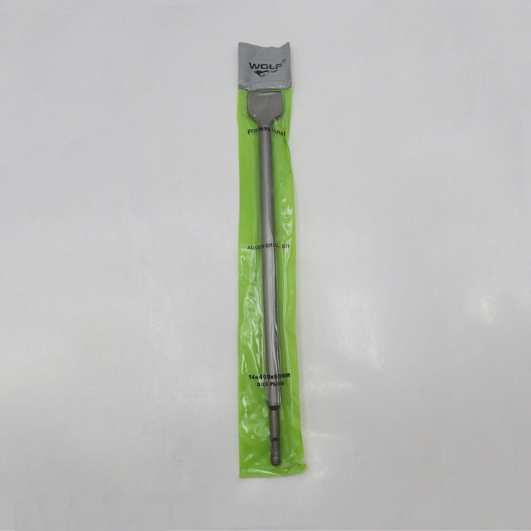 قلم چهار شیار بتن کن ولف نوک تخت 14x400x50MM سایز 40 سانتی متر