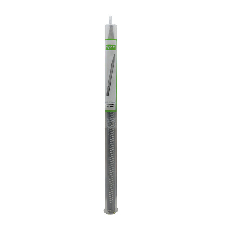 قلم پنج شیار بتن کن ولف نوک تیز 18x400MM سایز 40 سانتی متر