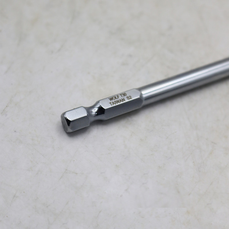 سری پیچ گوشتی ستاره ای ولف بیت خور کد T30/150MM سایز 15 سانتی متر